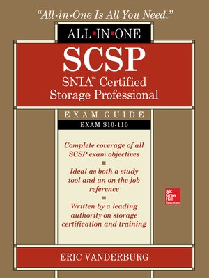 cover image of SCSP SNIA Certified Storage Professional All-in-One Exam Guide (Exam S10-110)